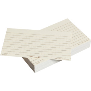 Loose sheets – All-weather Index Cards