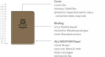 Waterproof notebook – Memo Book