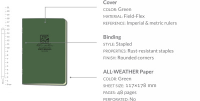 Waterproof notebook – Stapled Notebook