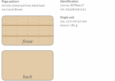 Loose sheets – All-weather Index Cards