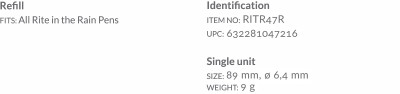 All-weather pen refills