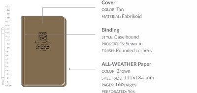 Waterproof notebook – Bound Book