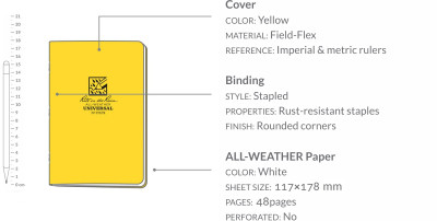 Waterproof notebook – Stapled Notebook