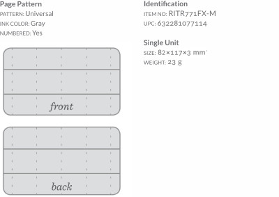 Waterproof notebook – Stapled Mini Notebook